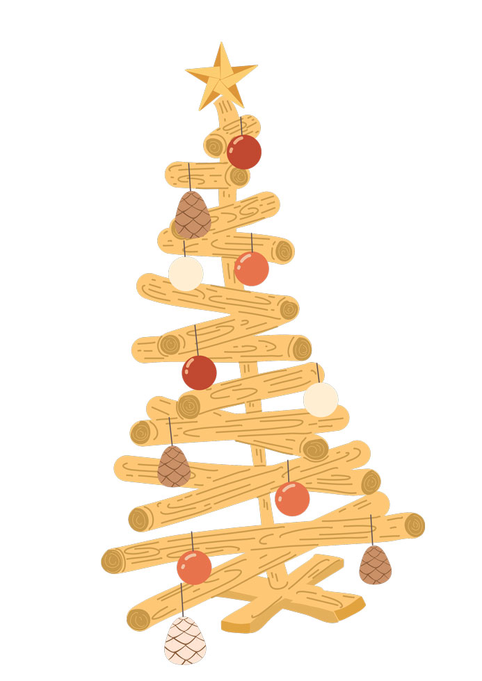 Sapin de Noël fait maison