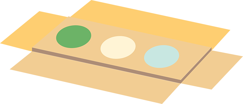 Palette de couleurs pour un maquillage naturel