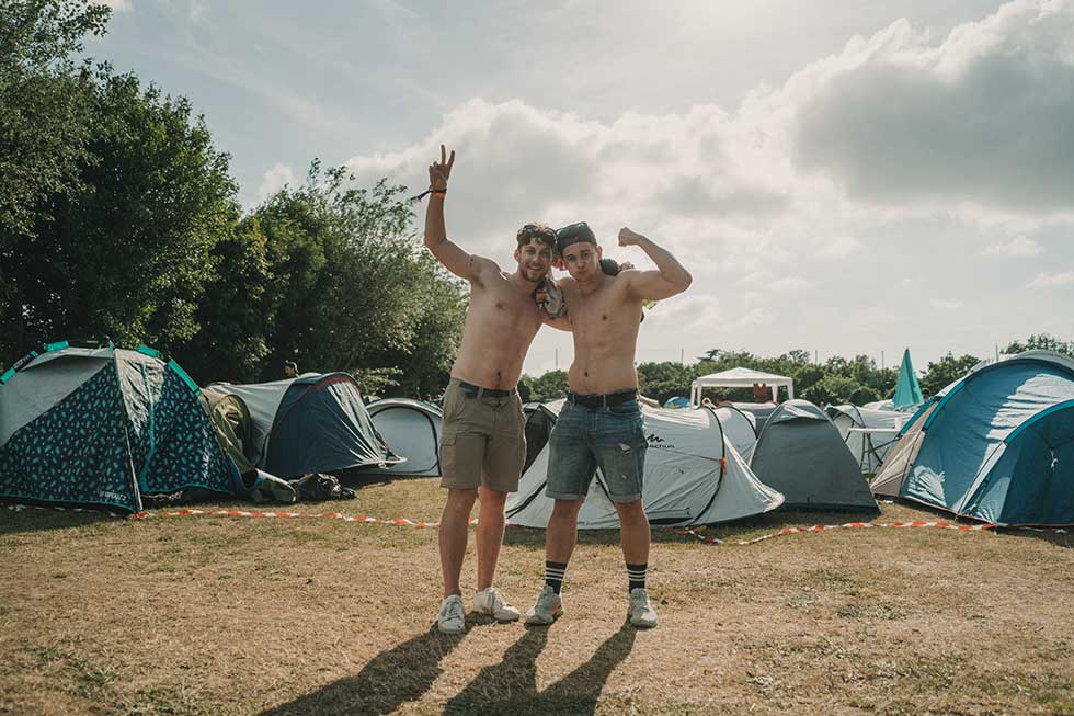 Camping au festival zéro-déchet environnement Finistère