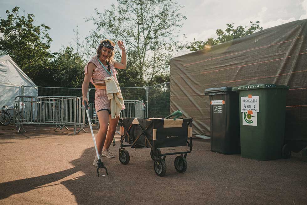 Tri des déchets écologie et environnement au festival Horizons